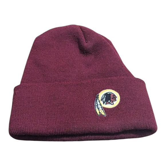 Washington Redskins Beanie Hat Adult NFL Fleece Winter Knit Cap‎ Hat Vintage - Picture 1 of 5